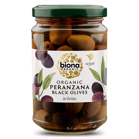 Peranzana Black Olives in Brine (Org)