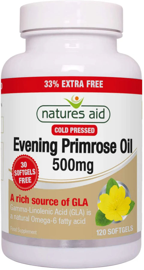 Evening Primrose Oil Caps 33% Extra Fill 500mg