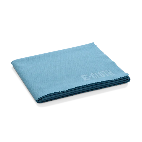 Glass and polishing cloth