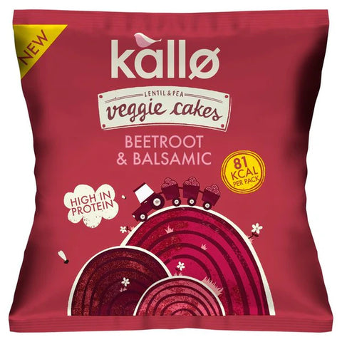 Beetroot and Balsamic Veggie Cake Snack