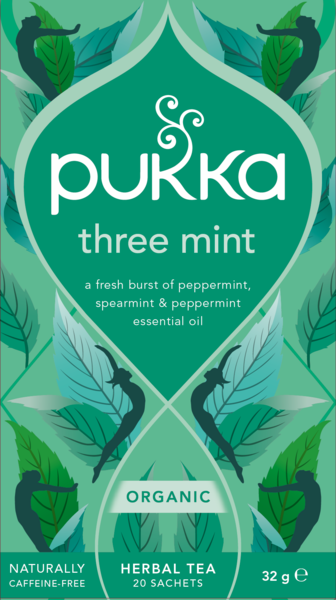 Pukka Three Mint Organic  Herbal Tea     (20 bags)