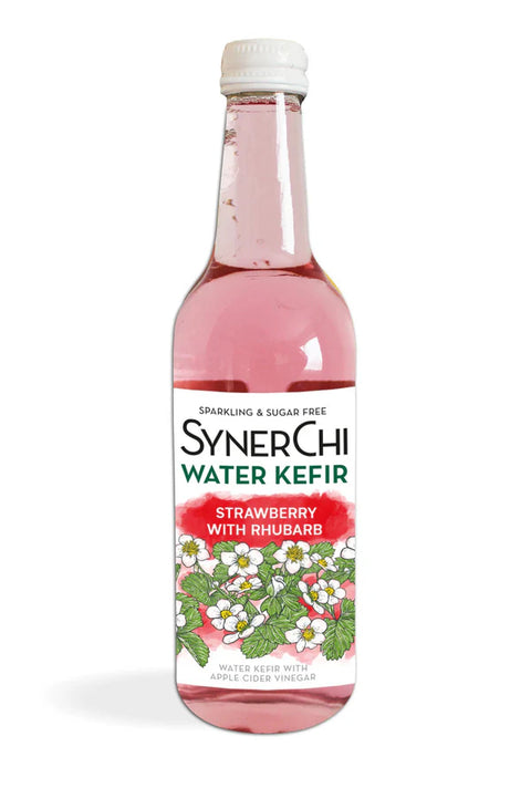 Strawberry Rhubarb Water Kefir
