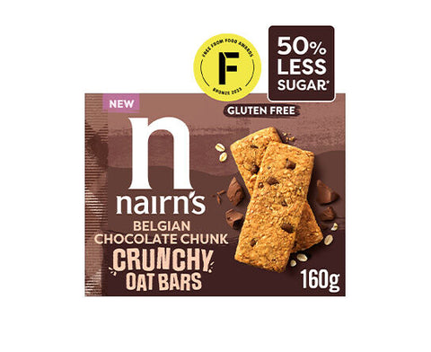 Belgian Choc Chunks Crunchy Oat Bars GF